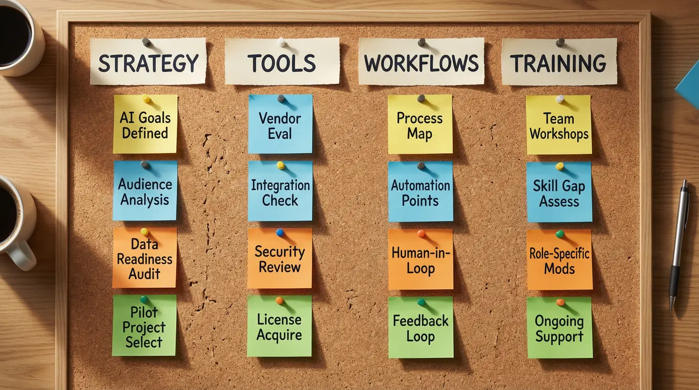 ai-marketing-implementation-checklist-strategy-tools-workflows-training