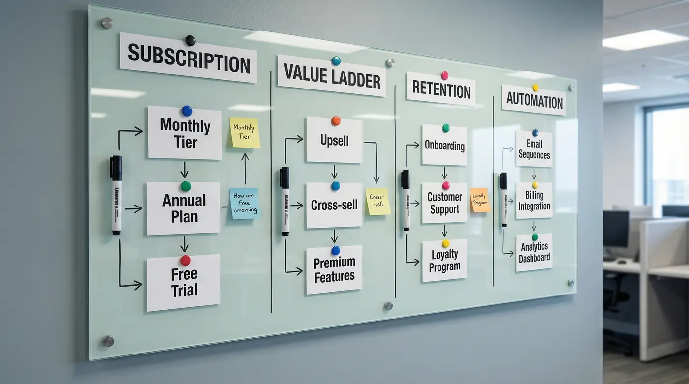 recurring-revenue-model-workflow-subscription-value-ladder-automation