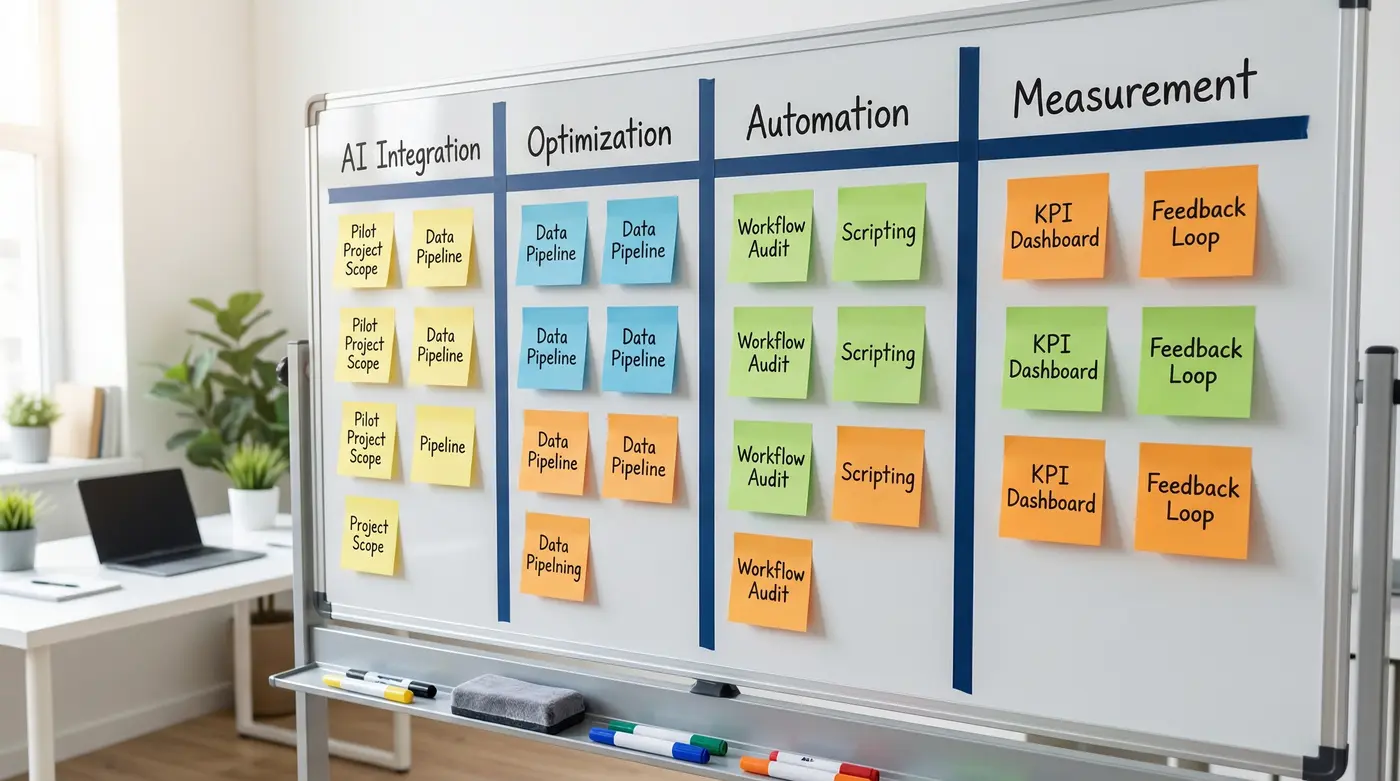 ai-integration-optimization-automation-checklist-board