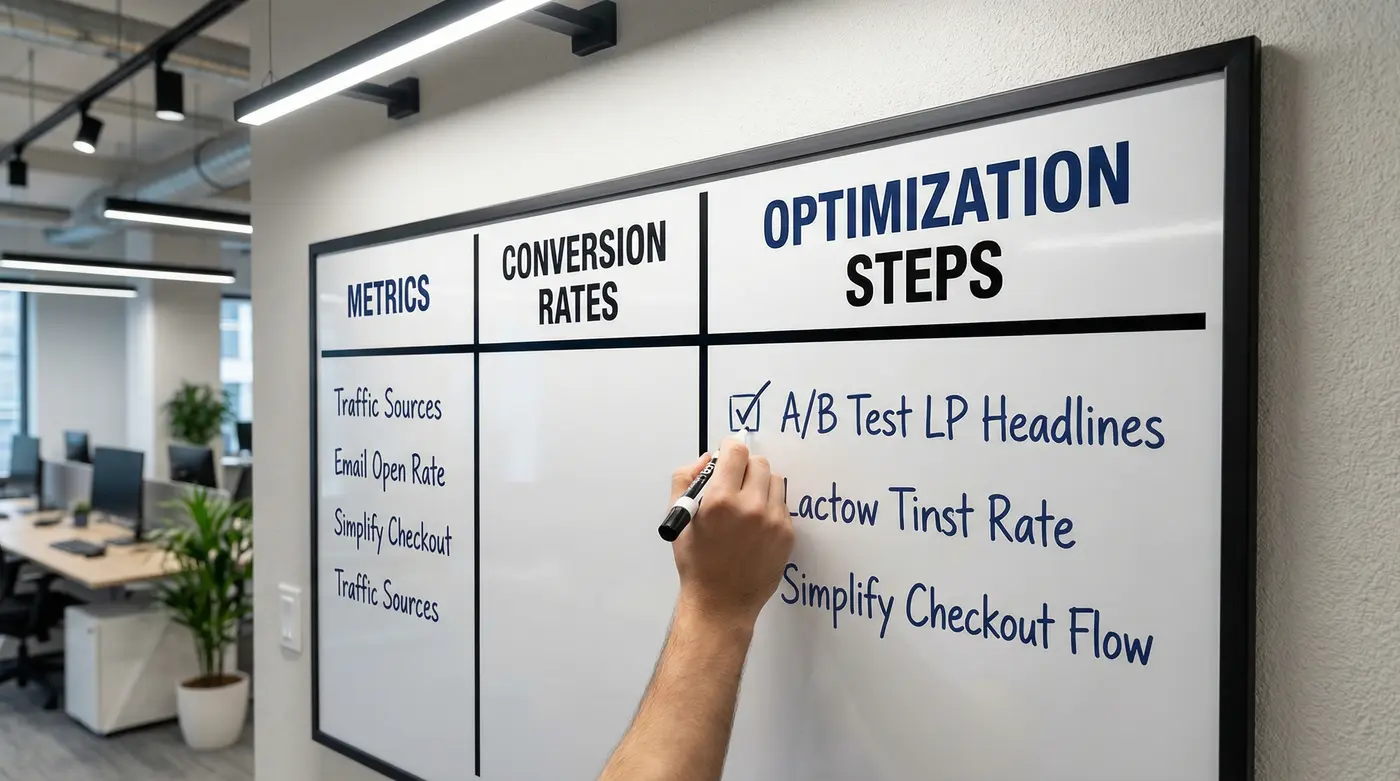funnel-optimization-checklist-board