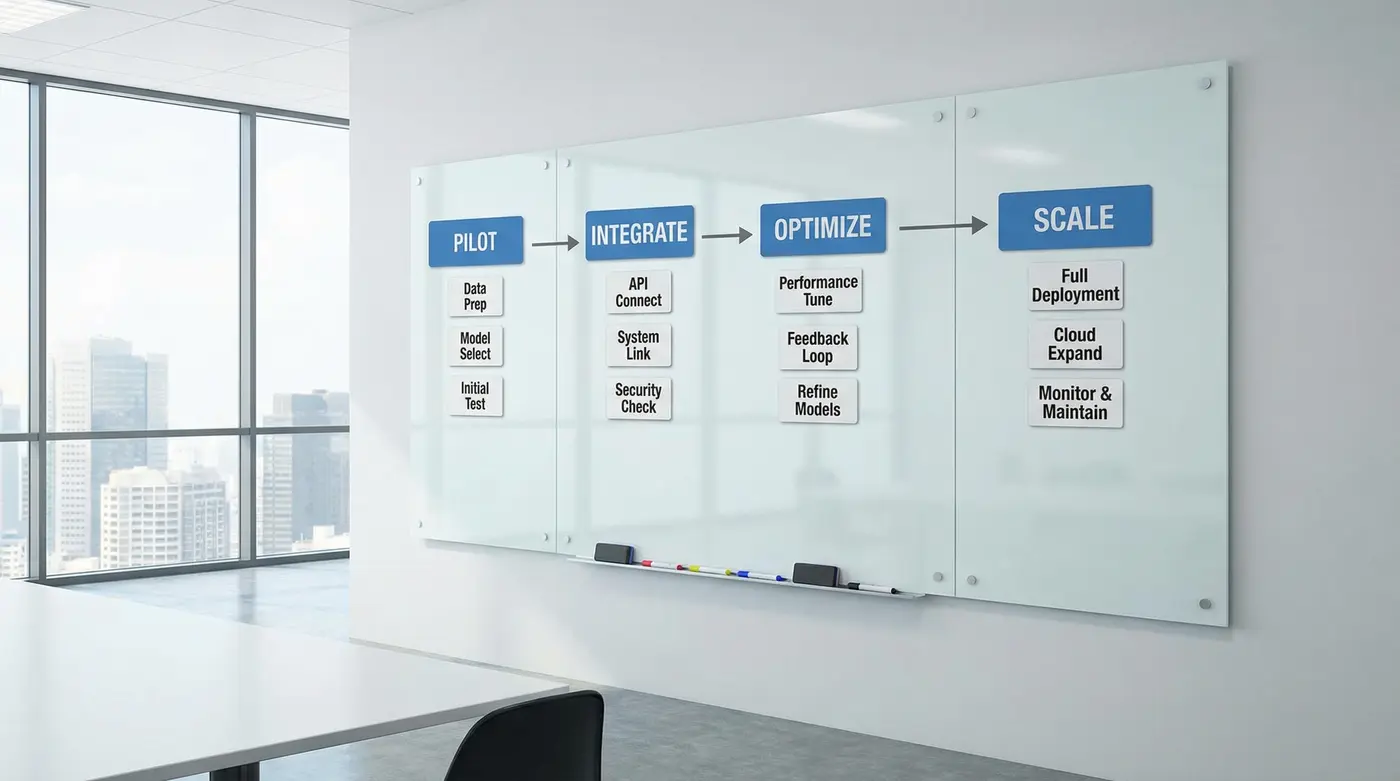 ai-implementation-checklist-pilot-integrate-optimize-scale