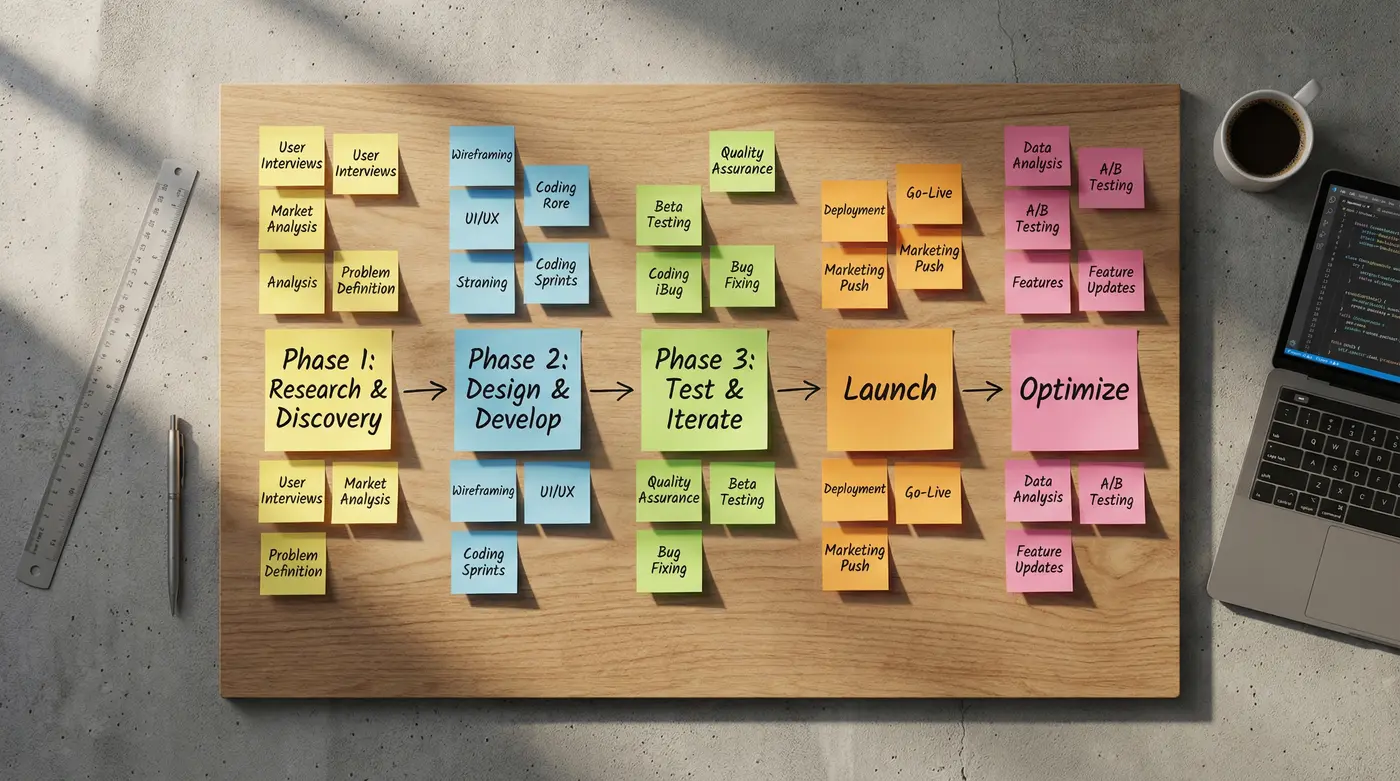 digital-product-launch-checklist-board-phases