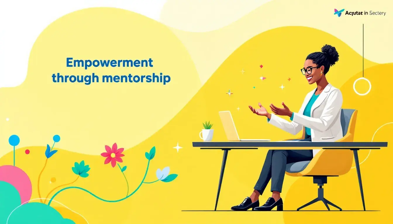 A business mentor and mentee engaged in a productive meeting.
