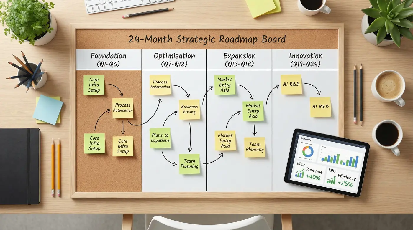 24-month-digital-growth-roadmap-strategy-board
